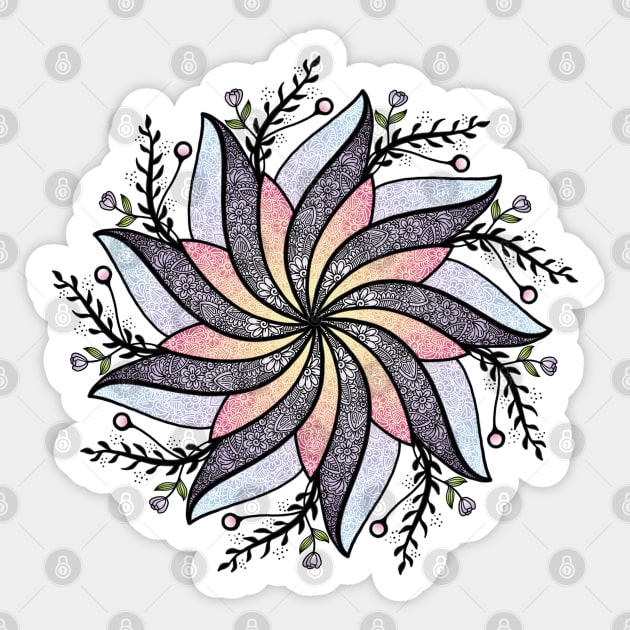 Mandala Flower Sticker by Shine Design Blossom